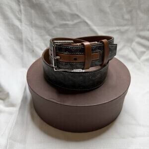 Goyard Florida Belt Tan Black Size 85 Authentic Mens Women Used With Box